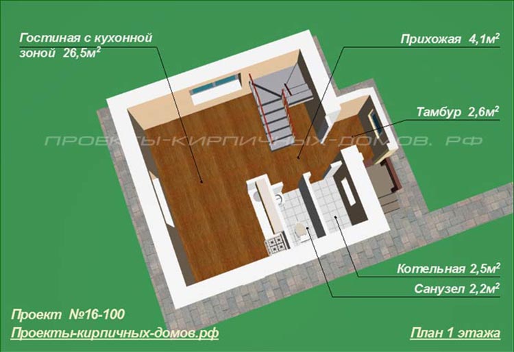 Планировка дома 6 на 7 с мансардой туалетом и санузлом